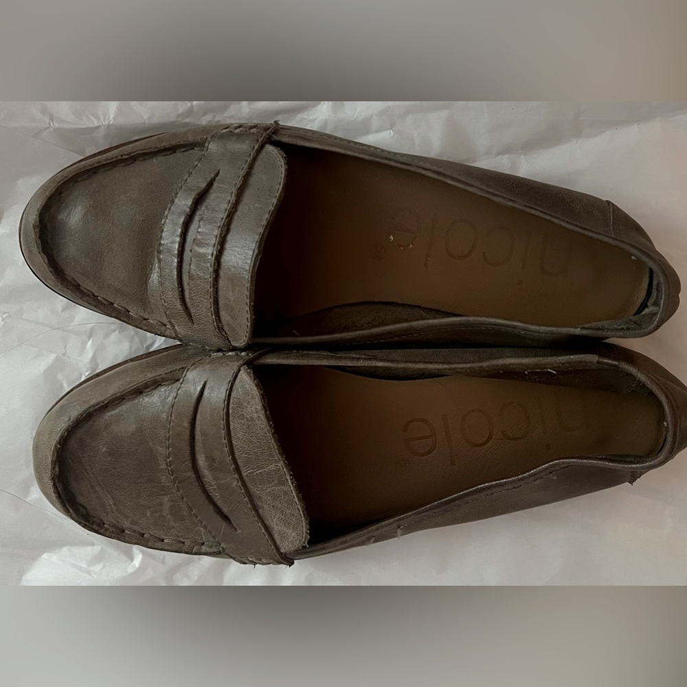 Nicole Miller Dark Brown Loafers